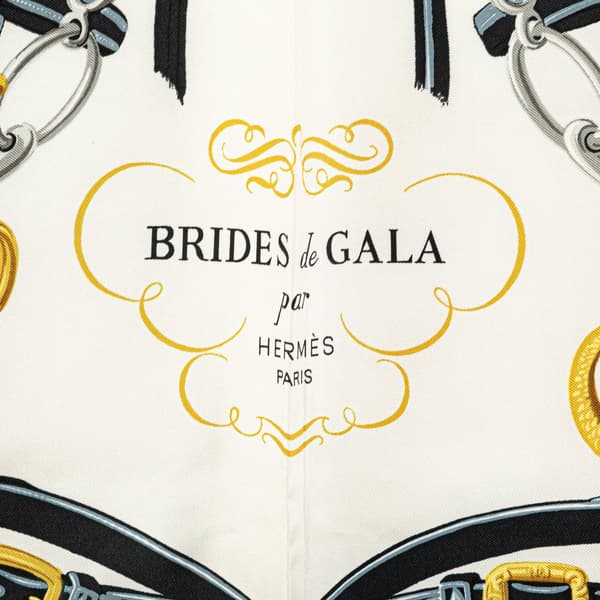 Pre-owned Hermès Brides de Gala Silk Scarf Black