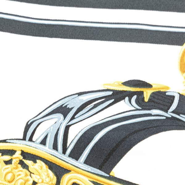 Pre-owned Hermès Brides de Gala Silk Scarf Black