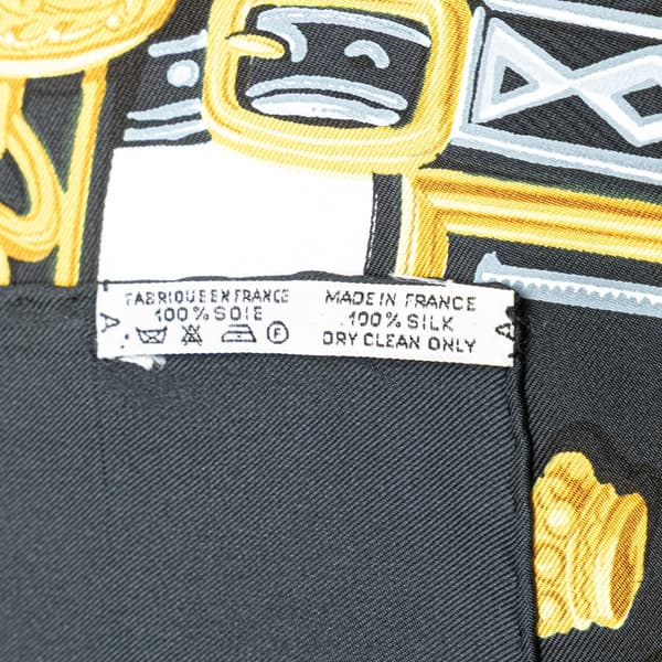 Pre-owned Hermès Brides de Gala Silk Scarf Black