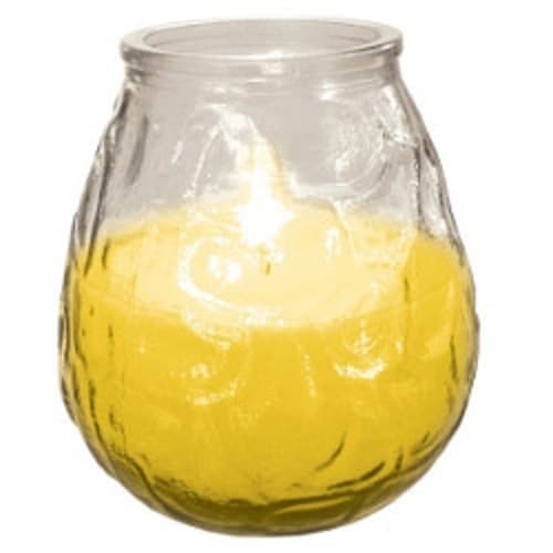 Prices Citronella Glo-Lite Candle Yellow 10 x 10cm