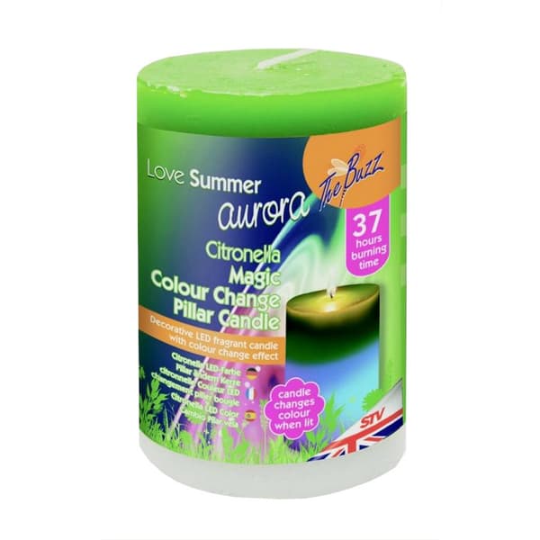 The Buzz Citronella LED Colour Candle