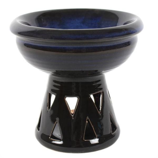 Something Different Deep Bowl Oil Burner Blue/Black One Size