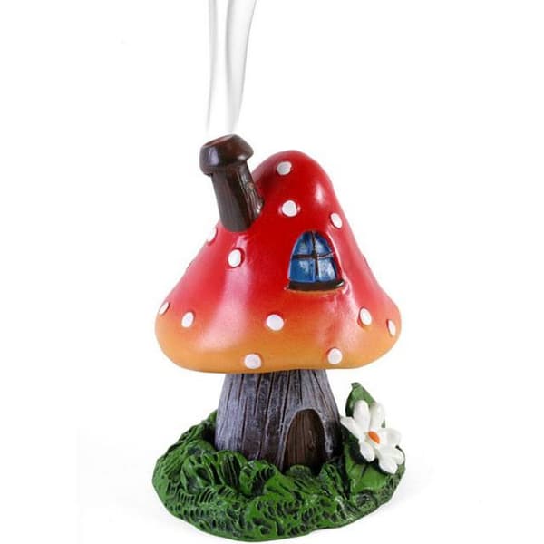Lisa Parker Red Smoking Toadstool Incense Cone Burner Red One Size