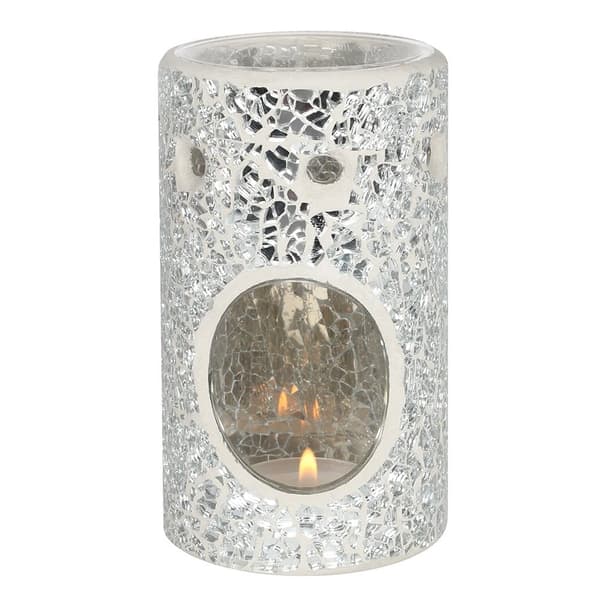 Something Different Crackle-Effect Pillar Oil Burner