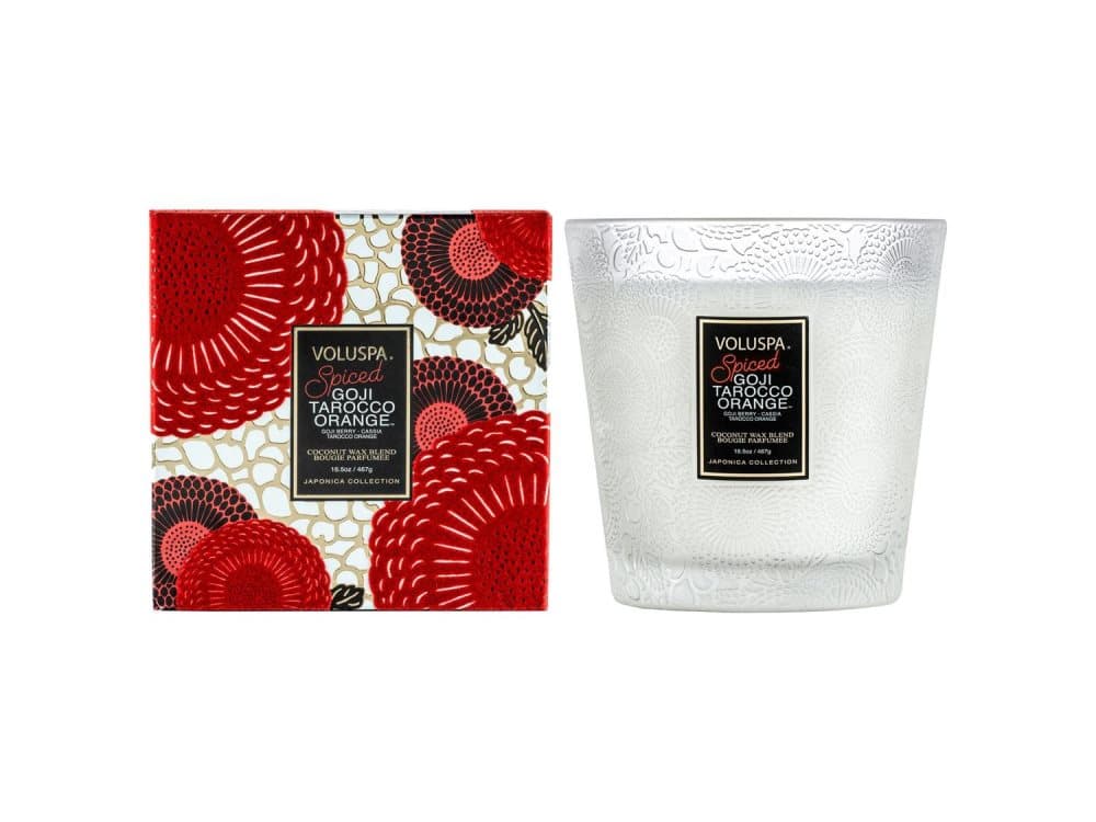 Voluspa Spiced Goji Tarocco Orange 2-Wick Hearth Candle