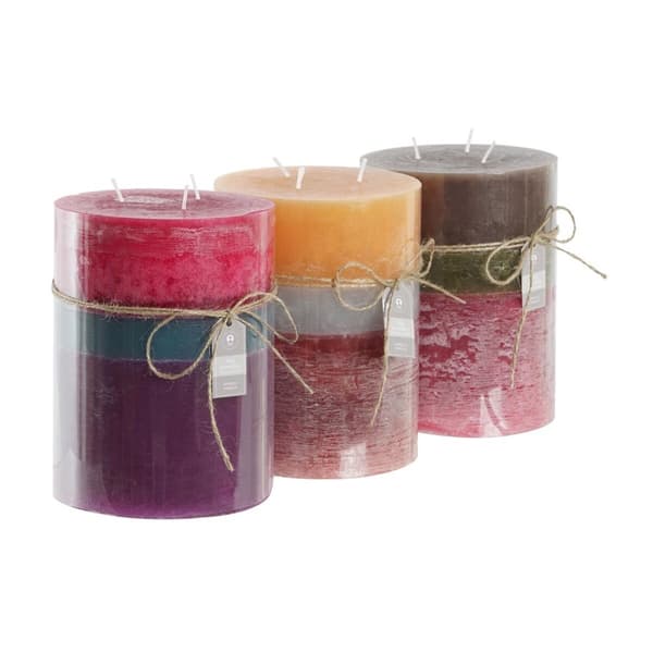 Stearinlys DKD Home Decor (3) (3 Deler)