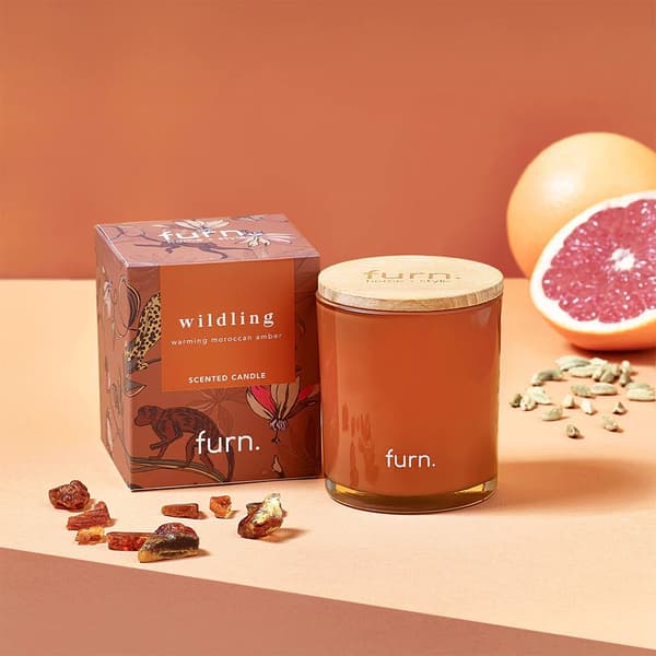 Furn Wildings Amber Glass Scented Candle