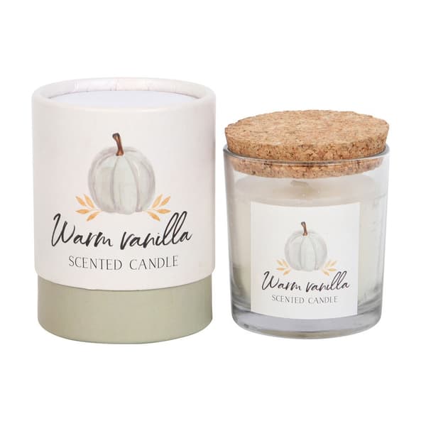 Something Different Autumn Warm Vanilla Scented Candle White One Size
