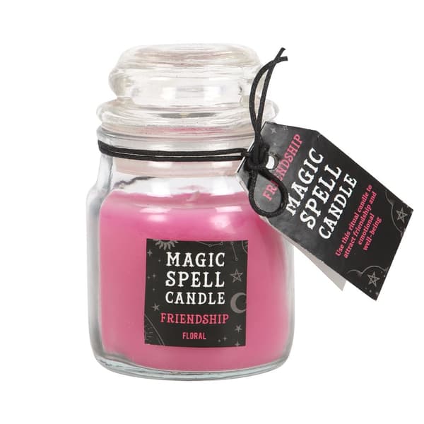Something Different Friendship Magic Spell Floral Candle Jar Pink One Size