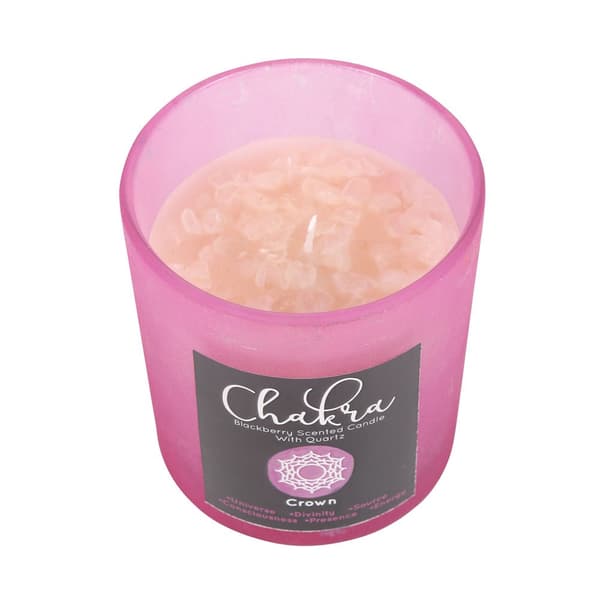 Something Special Blackberry Crown Chakra Scented Candle Pink One Size