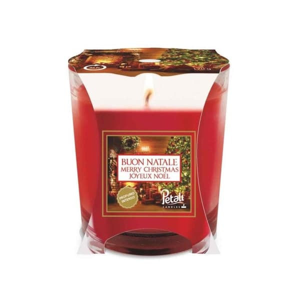 Prices Petali Christmas Scented Candle Red 83mm x 74mm