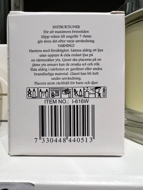 Doftljus Vitt Verbena 200 gr