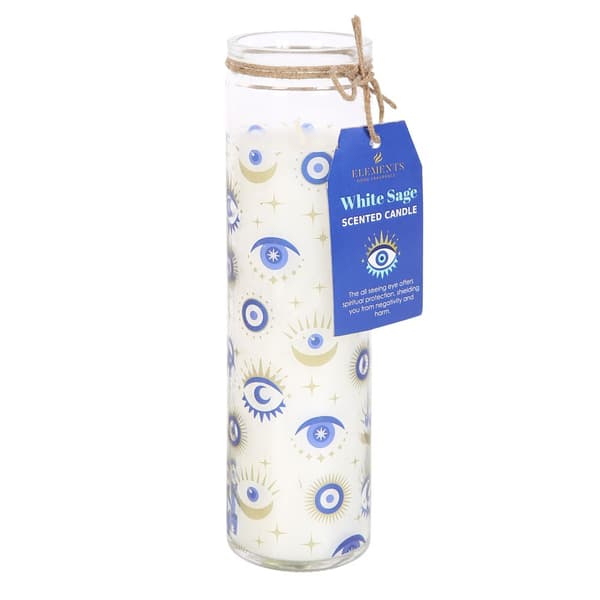 Something Different White Sage All Seeing Eye Scented Candle White One Size