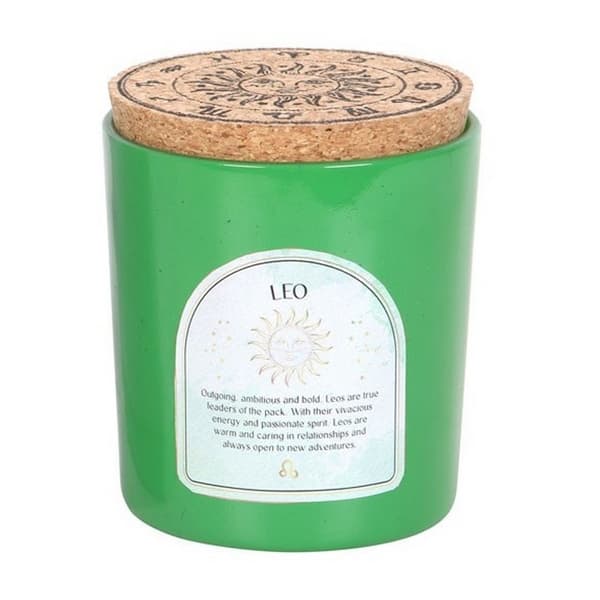 Something Different Leo Orange & Bergamot Aventurine Scented Candle Green/Brown One Size