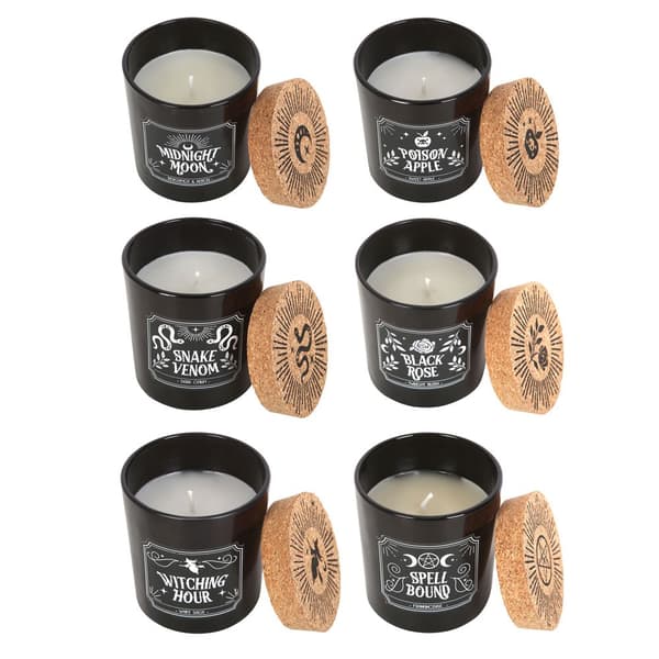 Something Different Midnattsritual doftljus (6-pack) Black One Size