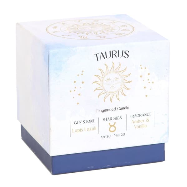 Something Different Taurus Amber & Vanilla Lapis Lazuli Scented Candle