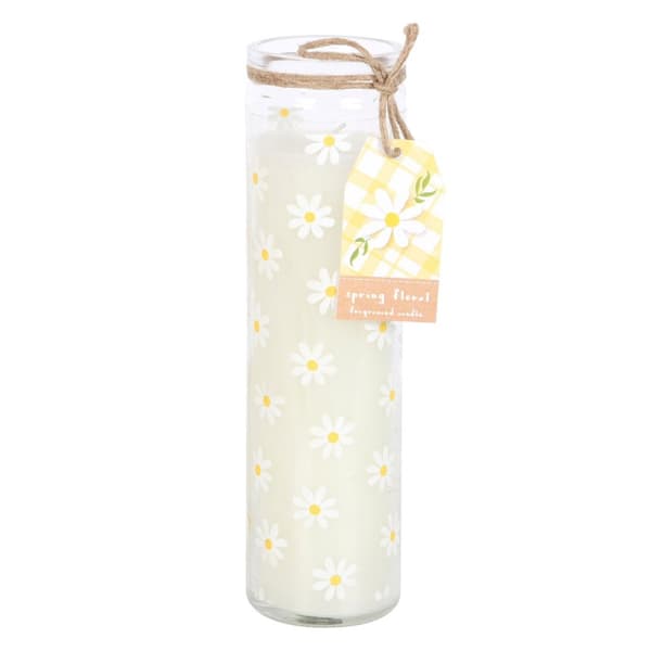 Something Different Daisy Tube Candle White/Clear One Size