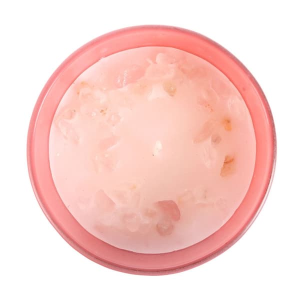 Something Different The Sun Rose Quartz Candle & Holder