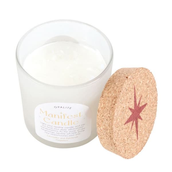 Something Different Manifestation Lavender & Patchouli Opalite Candle