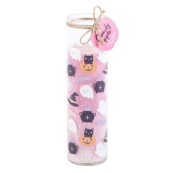 Something Different Candy Apple Pastel Halloween Tube Candle