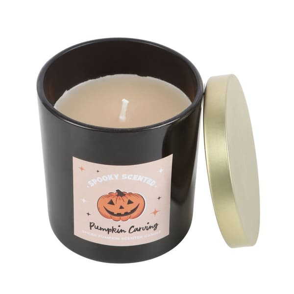 Something Different Pumpkin Carving Spiced Pumpkin Scented Candle White One Size