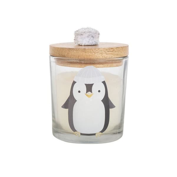 Something Different Frosty Vanilla Penguin Candle White One Size
