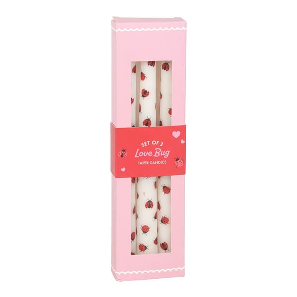 Something Different Love Bug Ladybird Taper Candle (Pack of 3)