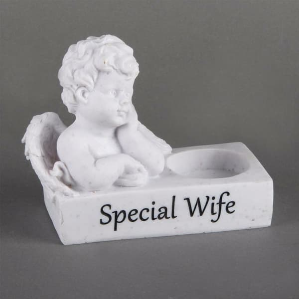 Thoughts Of You kerub värmeljushållare - Special Wife
