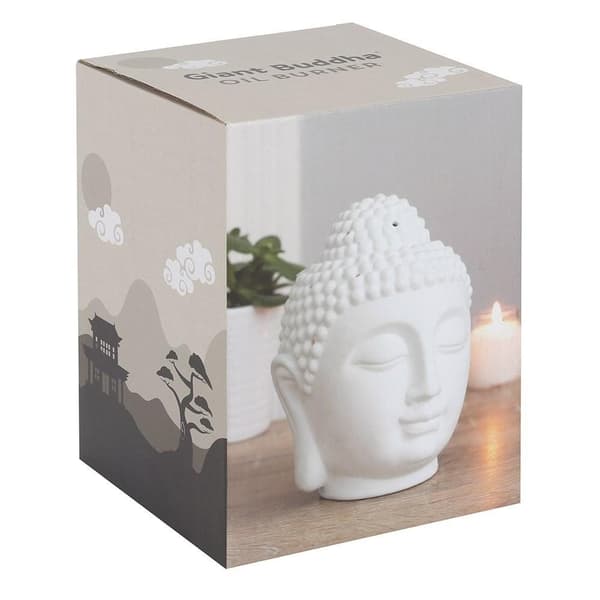 Stor Buddha huvud oljebrännare
