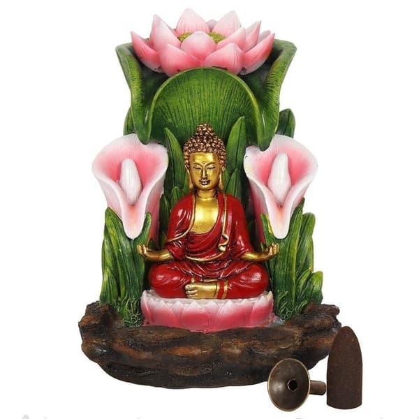 Buddha Rökelsehållare För BACKFLOW koner