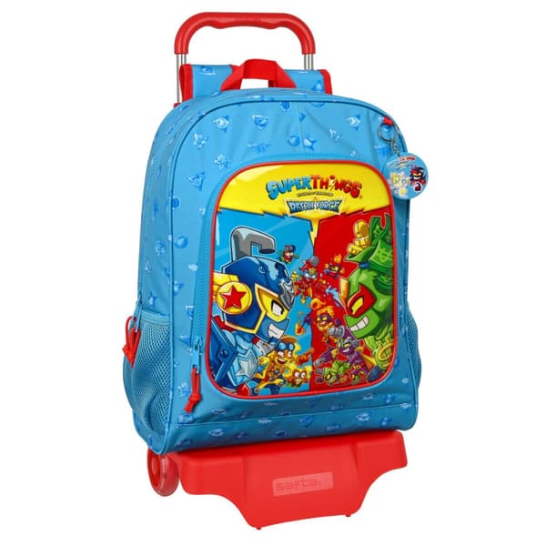 Skolväska med hjul SuperThings Rescue force 32 x 42 x 14 cm Blå