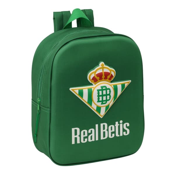 Skoletaske Real Betis Balompié Grøn 22 x 27 x 10 cm 3D