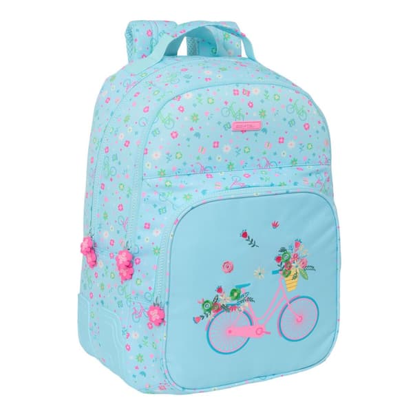 Skoletaske Safta Bicicleta Blå 32 x 42 x 15 cm