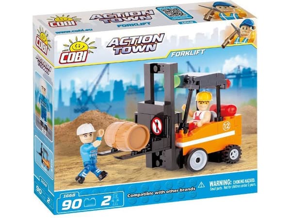COBI Action Town 1668, Byggesett, 5 år, 90 stykker