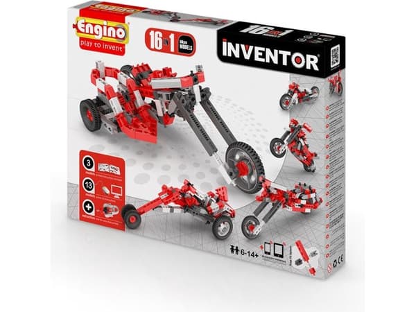 Engino Set of 16in1 blocks, 16 motorbike models (1632)