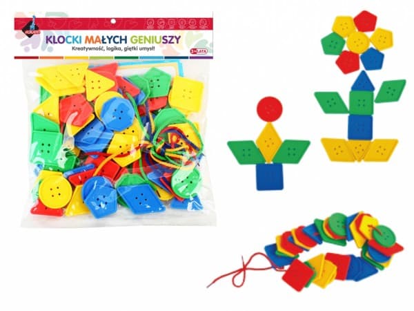 Askato Klocki knapper 106 stykker i en pose 112565