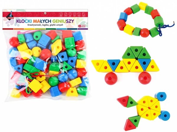 Askato Geometric blocks 62el in a bag 112558