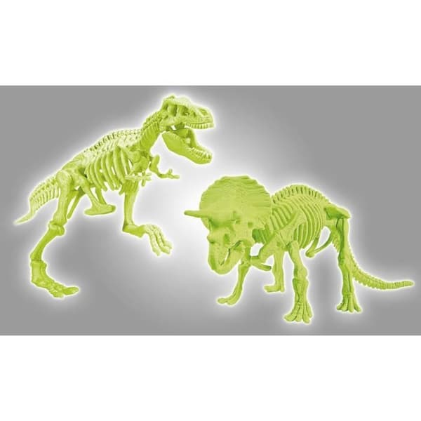 CLEMENTONI Archéo Ludic - T-Rex &amp; fosforescerande triceratops - Science &amp; Jeu