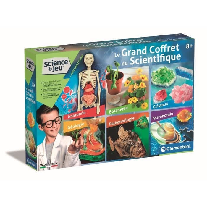 CLEMENTONI Science & Jeu - Den store videnskabskasse - Videnskabeligt spil