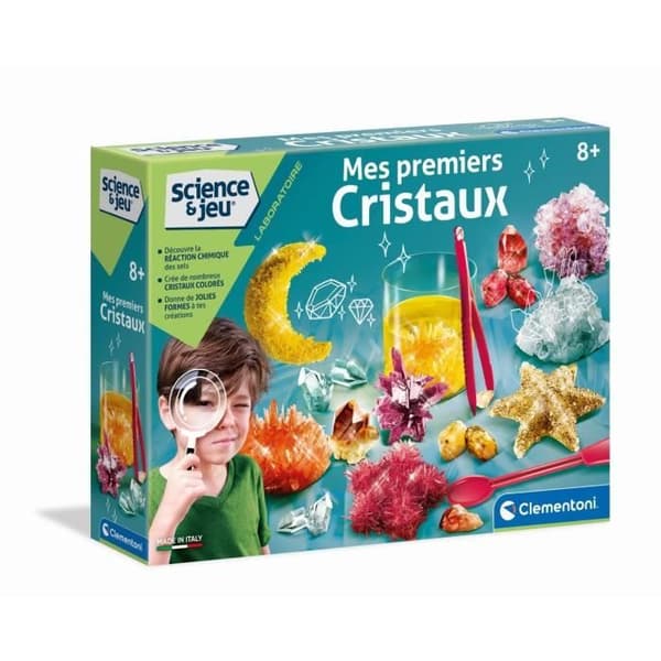 CLEMENTONI Science &amp; Jeu - Skapa dina kristaller - Vetenskapligt spel