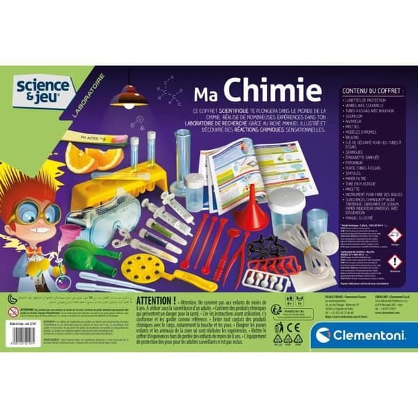 CLEMENTONI Science &amp; Jeu - Ma Chimie - Vetenskapligt spel