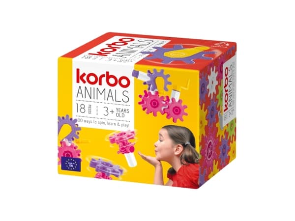 Korbo Animals 18, Växelsats, 3 År, 18 styck