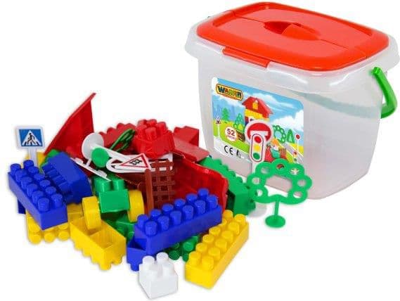 Wader Constructor i BUILDER bøtte, 52 el Polesie