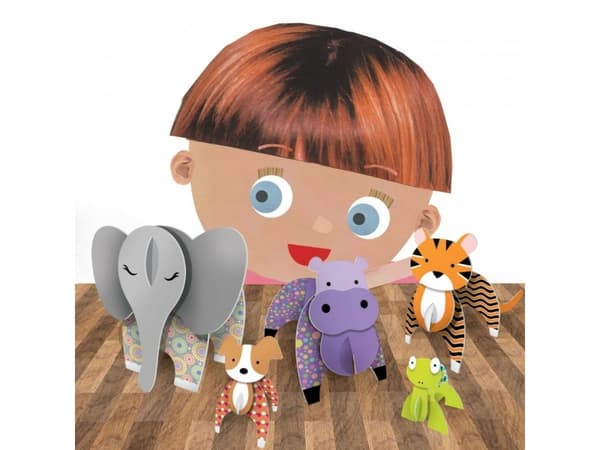 Russell creative HEADU Montessori - Luo 3D-eläimiä