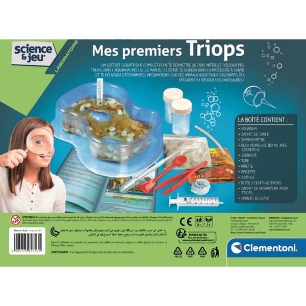 CLEMENTONI Science &amp; Game - Mitt första Triops - Vetenskapligt spel