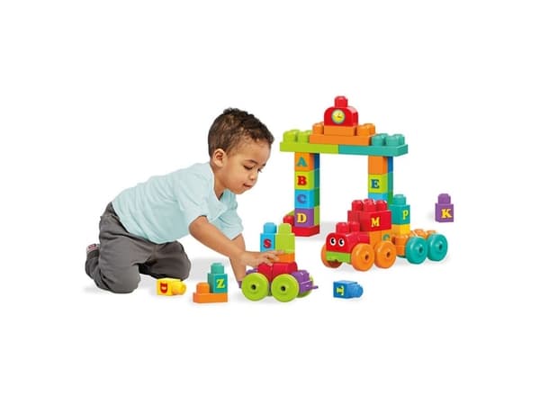 MEGA BLOKS Building Basics ABC Learning Train, Byggesett, 1 år, Plast, 20 stykker, 1,14 kg