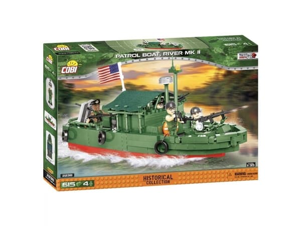 Cobi COBI 2238 Historical Collection Vietnam War Vietnam War Patrol Boat River Mk II 615 blocks p3