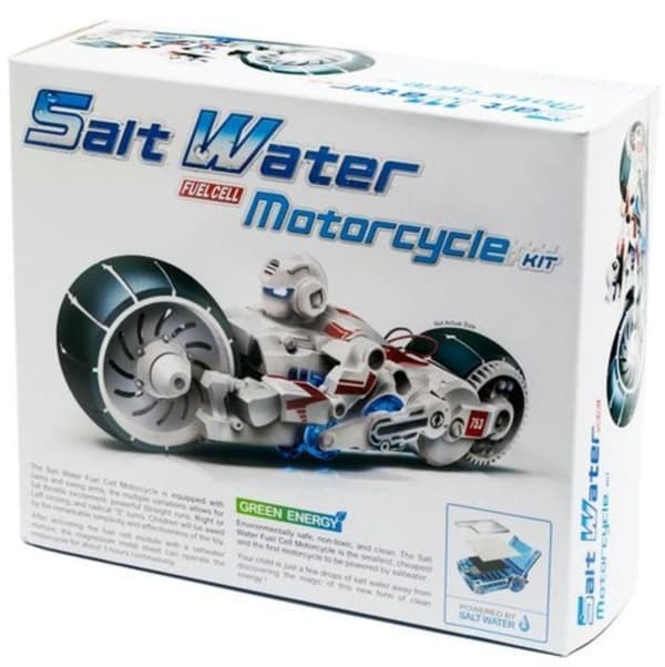 Experimentlåda för barn - Saltvattendriven bränslecellsmotorcykel - byggsats