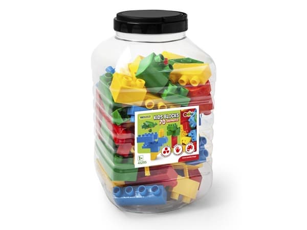 Wader Kids Klossar i en behållare 70 bitar (41295)
