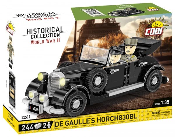 COBI De Gaulle''s Horch830BL, Byggeklosser, 3 år, Plast, 244 stykker